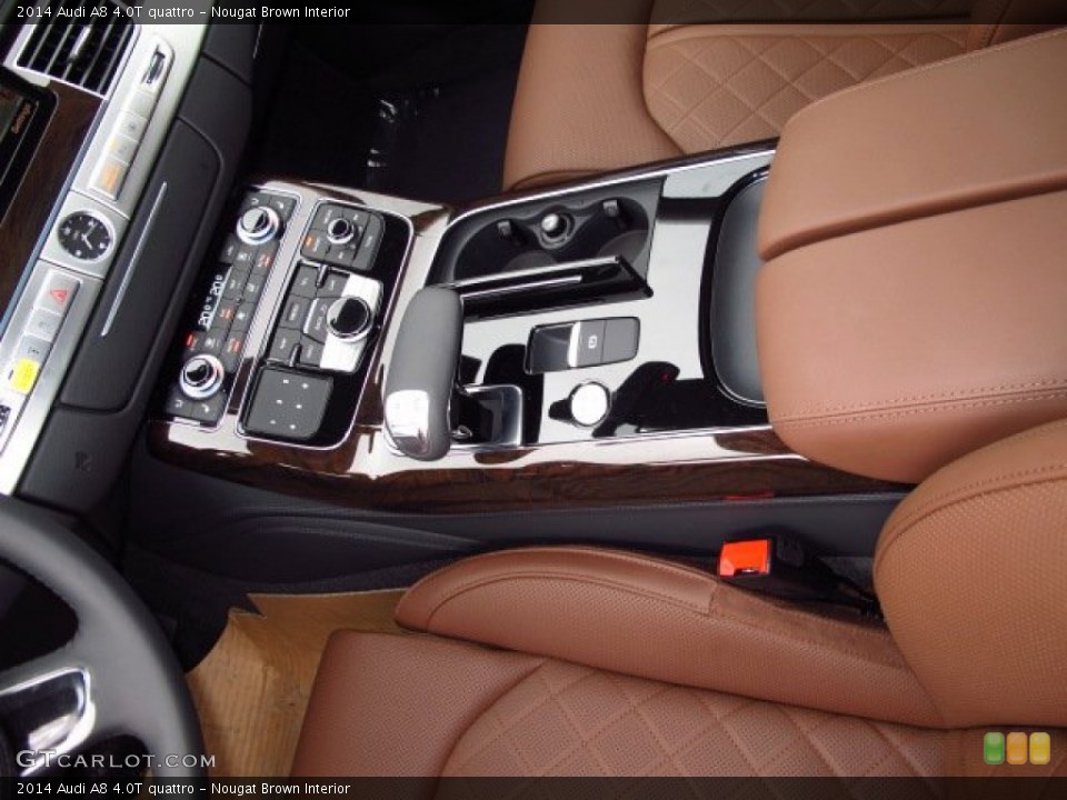 Nougat Brown Interior Controls for the 2014 Audi A8 4.0T quattro #91051683
