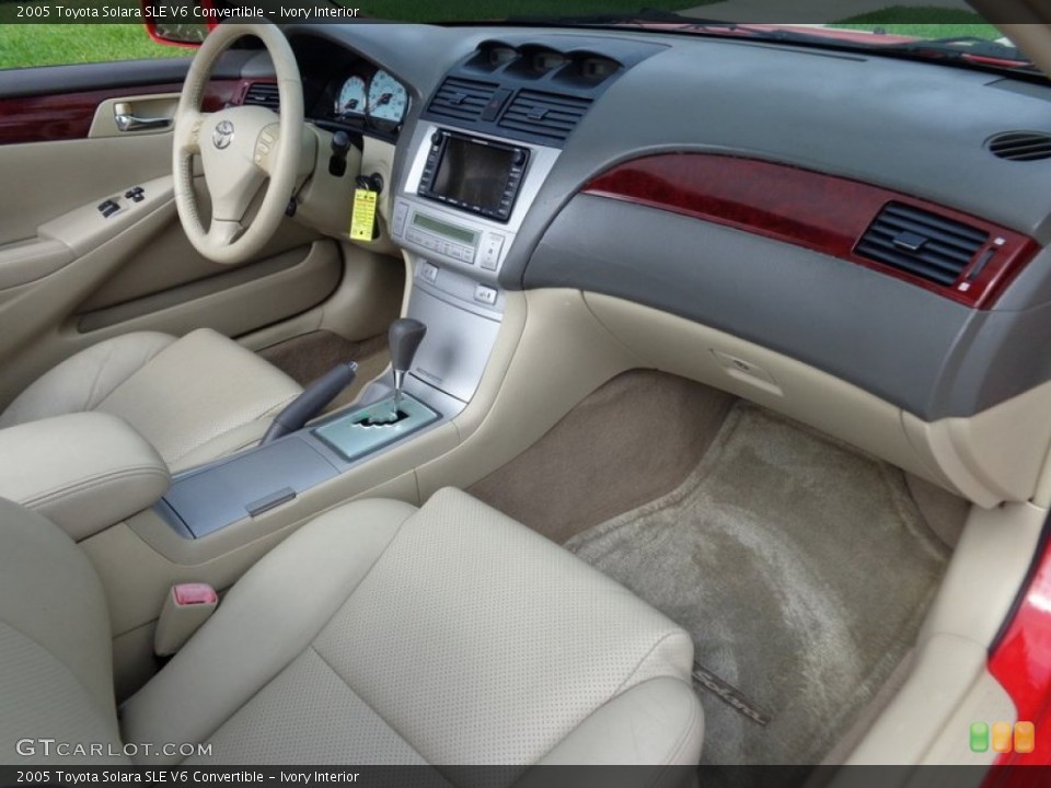 Ivory Interior Dashboard for the 2005 Toyota Solara SLE V6 Convertible #91051845