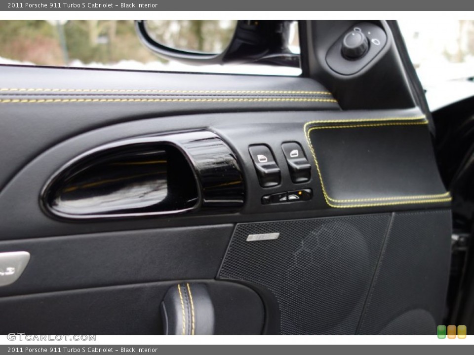 Black Interior Controls for the 2011 Porsche 911 Turbo S Cabriolet #91052286