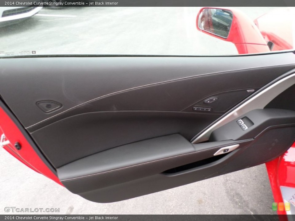 Jet Black Interior Door Panel for the 2014 Chevrolet Corvette Stingray Convertible #91054173