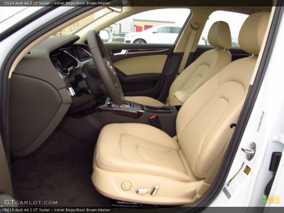Velvet Beige/Moor Brown Interior Photo for the 2014 Audi A4 2.0T Sedan #91054184