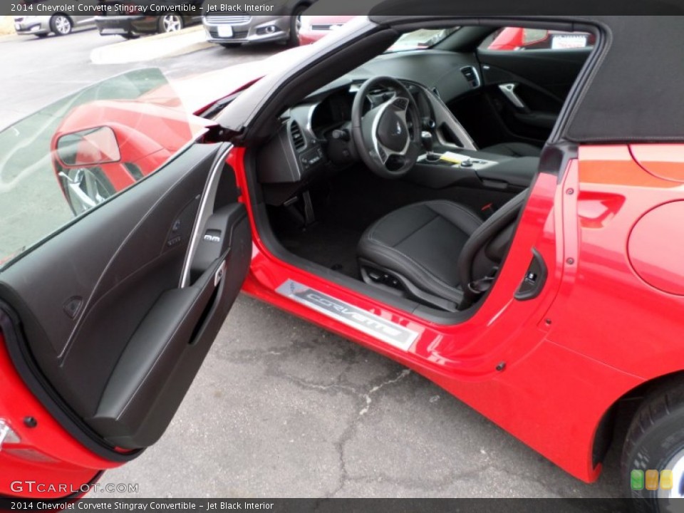 Jet Black Interior Front Seat for the 2014 Chevrolet Corvette Stingray Convertible #91054215