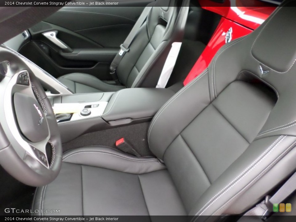 Jet Black Interior Front Seat for the 2014 Chevrolet Corvette Stingray Convertible #91054233