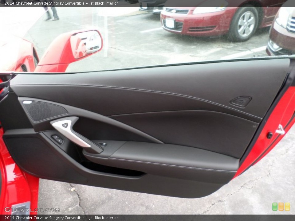 Jet Black Interior Door Panel for the 2014 Chevrolet Corvette Stingray Convertible #91054263
