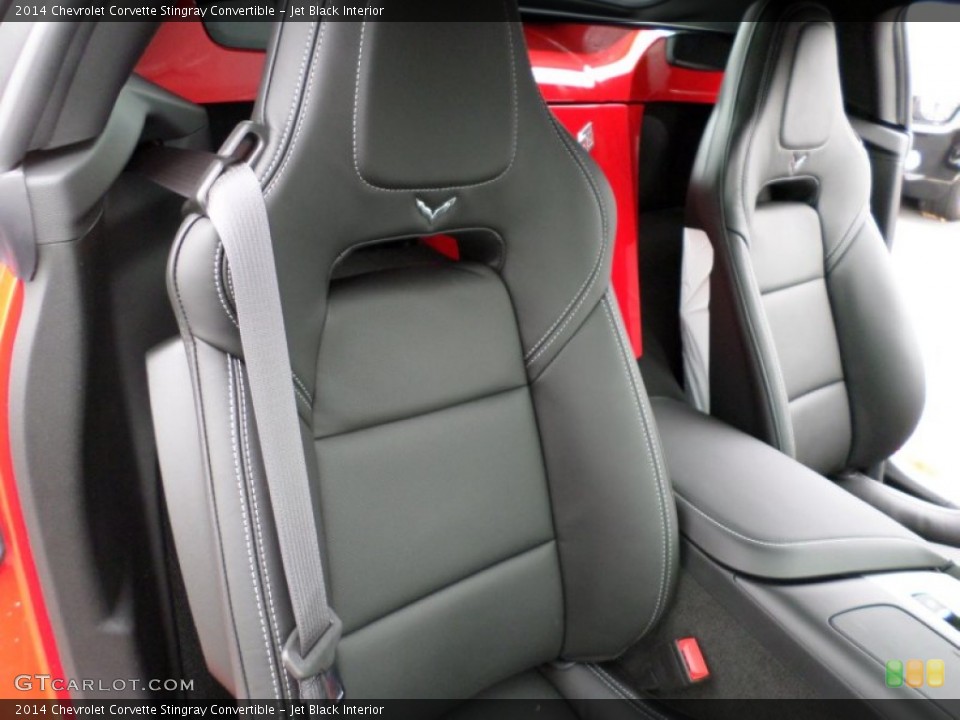 Jet Black Interior Front Seat for the 2014 Chevrolet Corvette Stingray Convertible #91054296