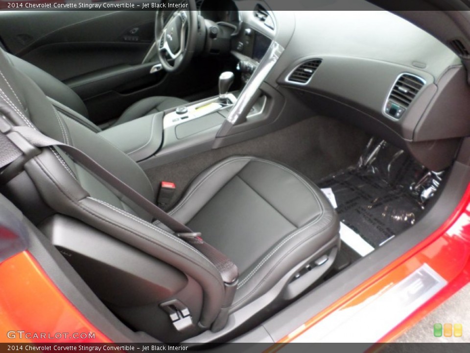 Jet Black Interior Dashboard for the 2014 Chevrolet Corvette Stingray Convertible #91054314