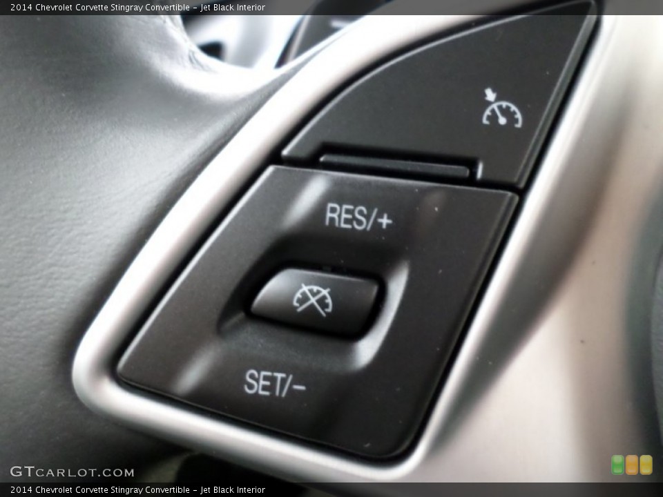 Jet Black Interior Controls for the 2014 Chevrolet Corvette Stingray Convertible #91054443