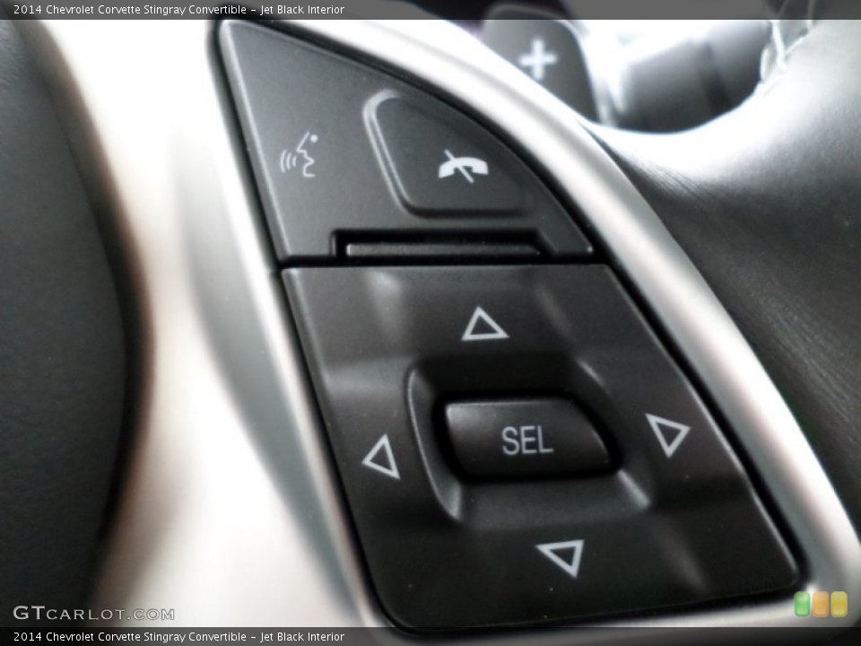 Jet Black Interior Controls for the 2014 Chevrolet Corvette Stingray Convertible #91054464