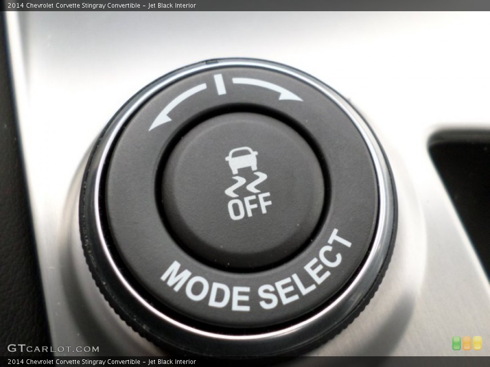 Jet Black Interior Controls for the 2014 Chevrolet Corvette Stingray Convertible #91054539