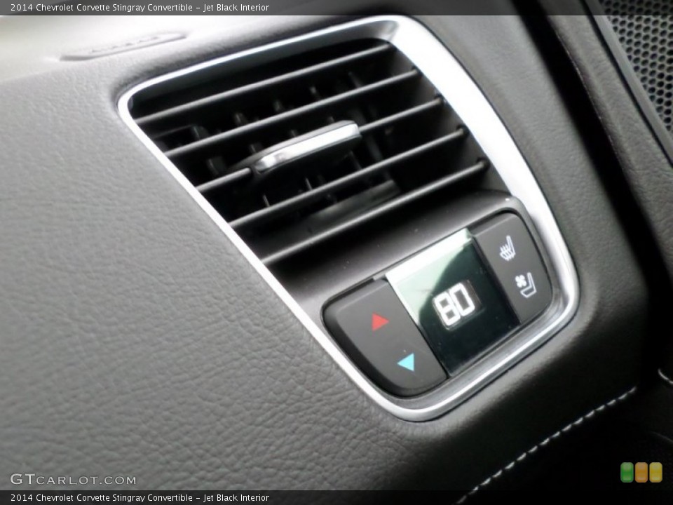 Jet Black Interior Controls for the 2014 Chevrolet Corvette Stingray Convertible #91054660