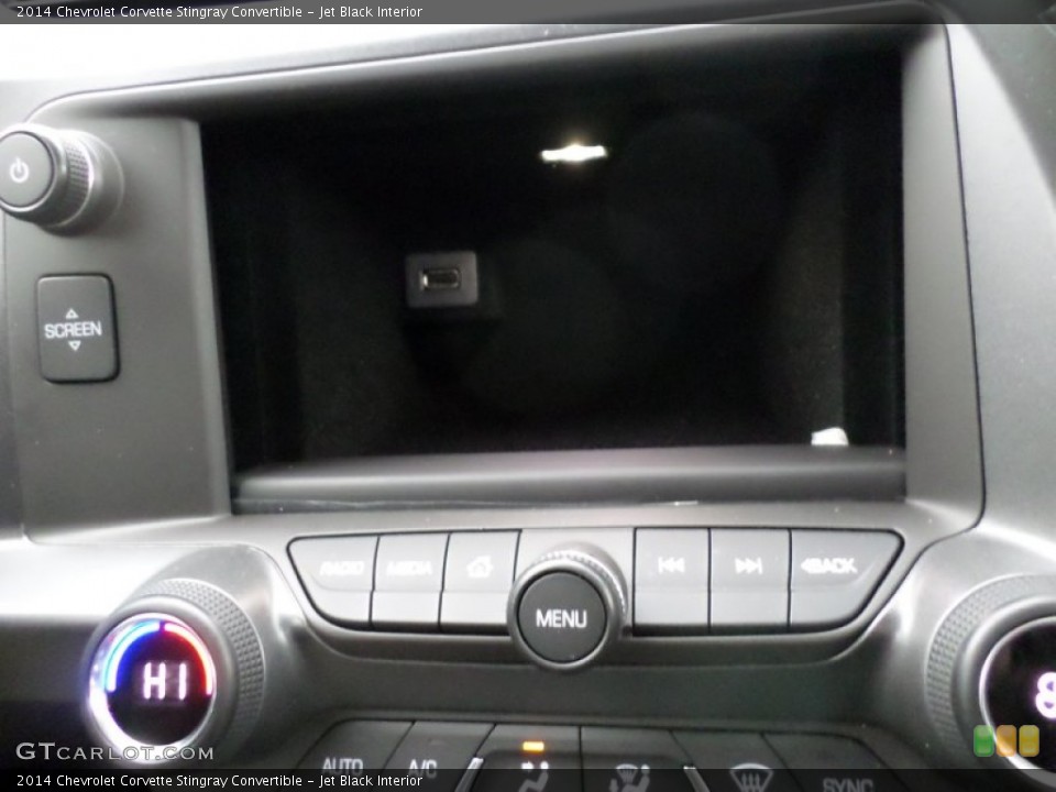 Jet Black Interior Controls for the 2014 Chevrolet Corvette Stingray Convertible #91054734