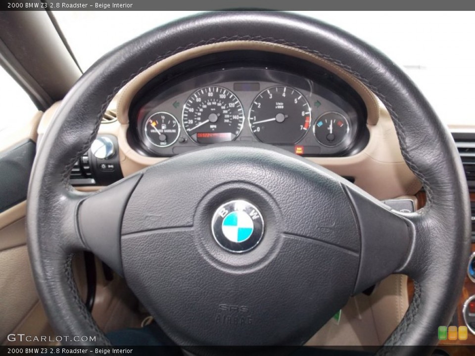 Beige Interior Steering Wheel for the 2000 BMW Z3 2.8 Roadster #91056438
