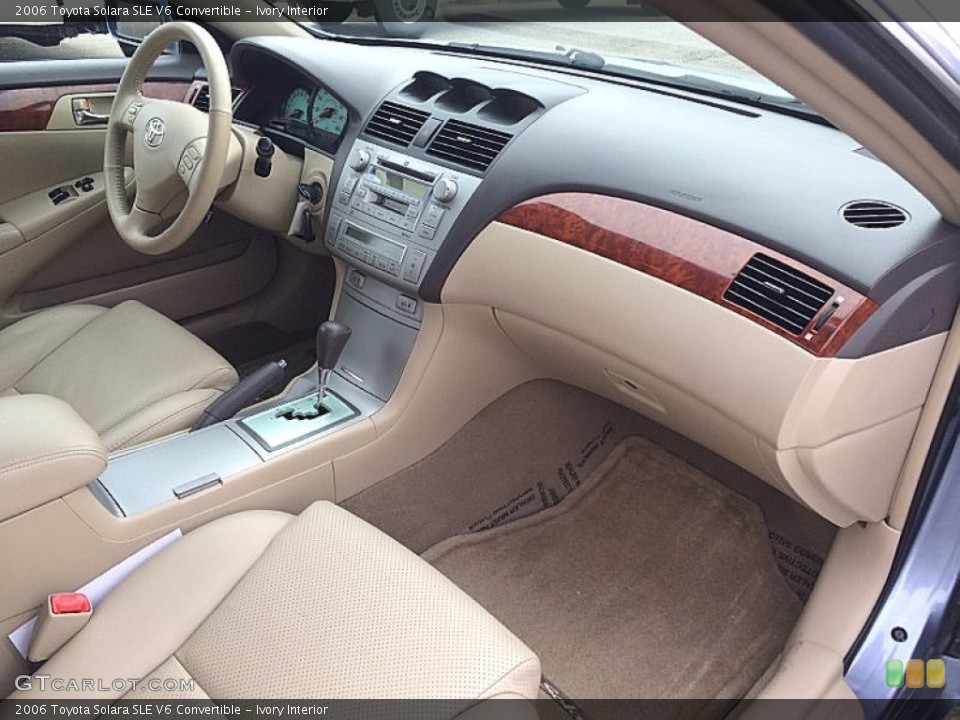 Ivory Interior Dashboard for the 2006 Toyota Solara SLE V6 Convertible #91061211
