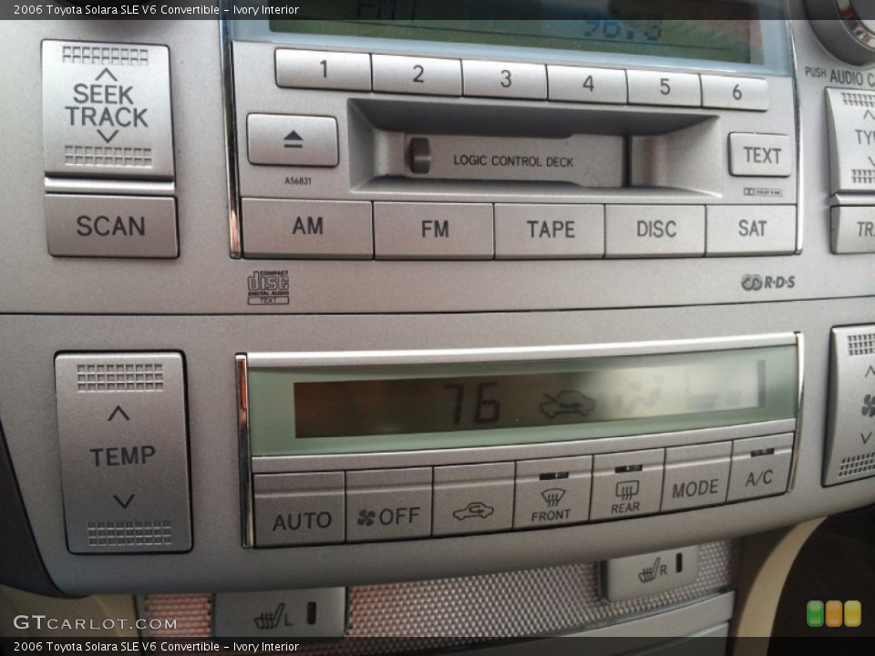 Ivory Interior Audio System for the 2006 Toyota Solara SLE V6 Convertible #91061262