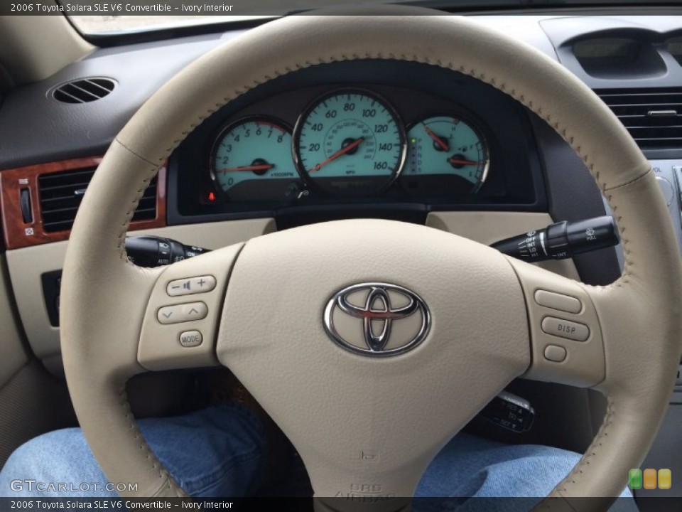 Ivory Interior Steering Wheel for the 2006 Toyota Solara SLE V6 Convertible #91061406