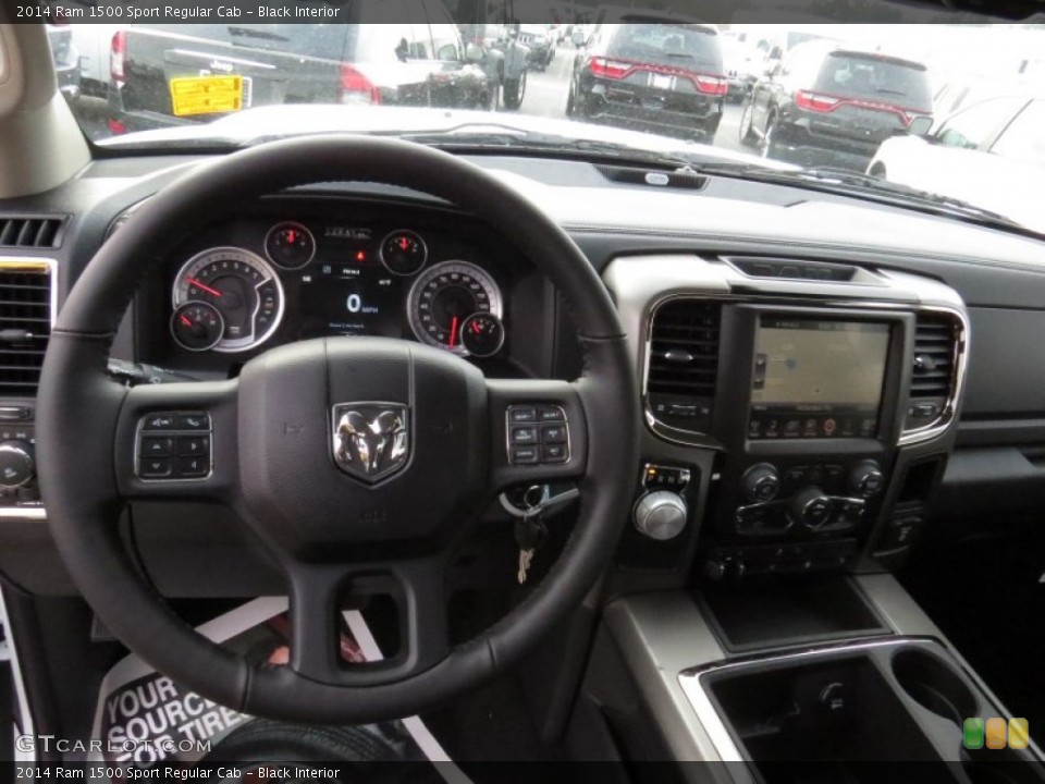 Black Interior Dashboard for the 2014 Ram 1500 Sport Regular Cab #91062471