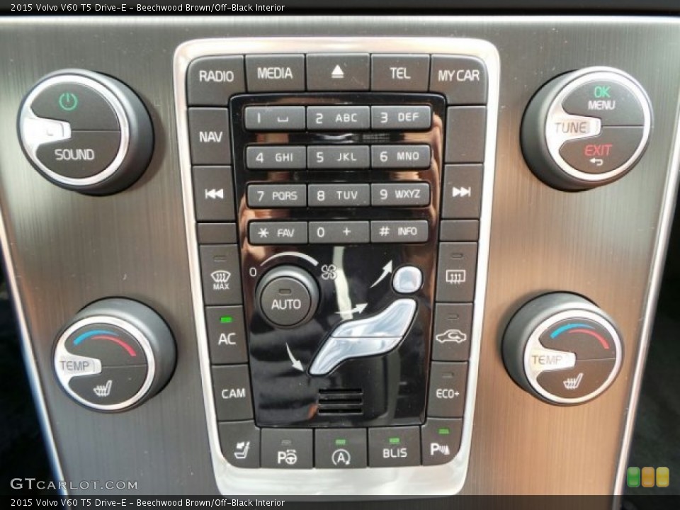 Beechwood Brown/Off-Black Interior Controls for the 2015 Volvo V60 T5 Drive-E #91064031