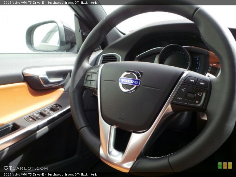 Beechwood Brown/Off-Black Interior Steering Wheel for the 2015 Volvo V60 T5 Drive-E #91064328
