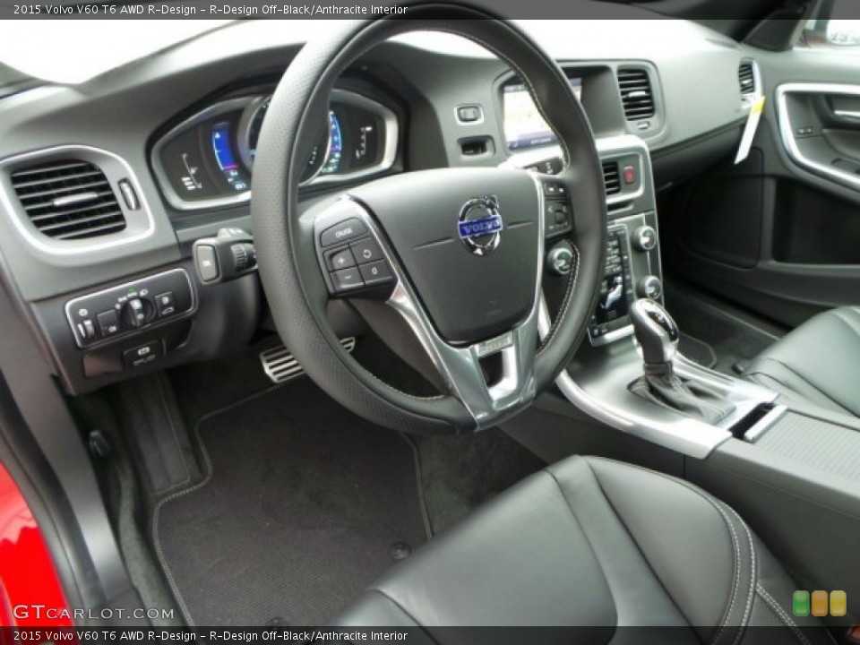 R-Design Off-Black/Anthracite Interior Photo for the 2015 Volvo V60 T6 AWD R-Design #91064682