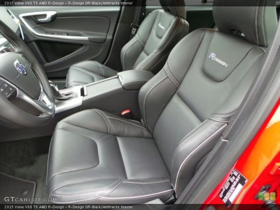 R-Design Off-Black/Anthracite Interior Front Seat for the 2015 Volvo V60 T6 AWD R-Design #91064703