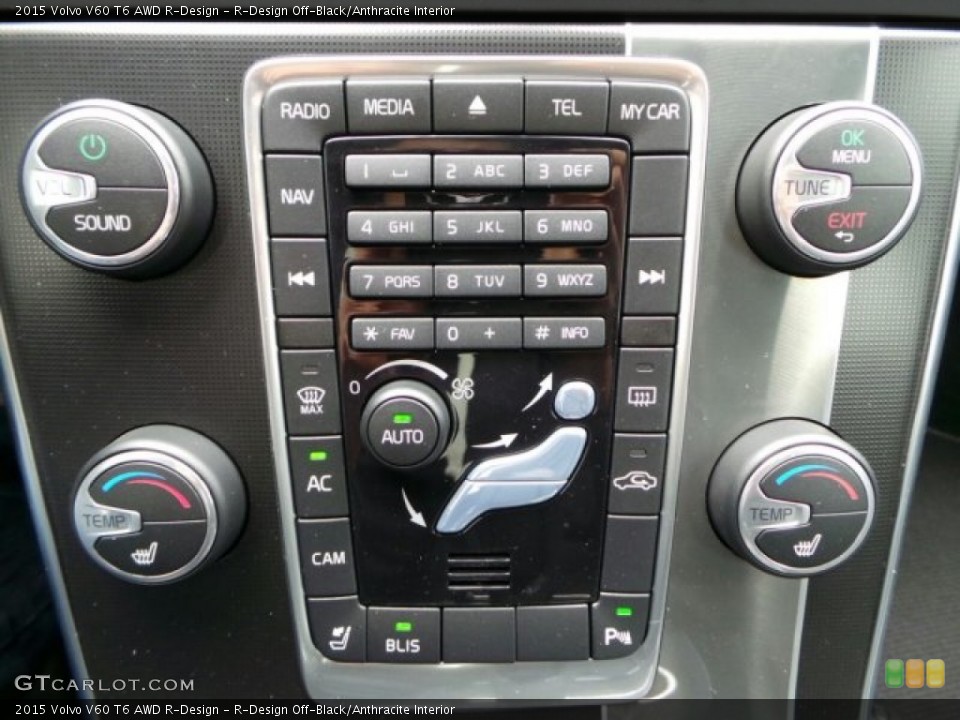 R-Design Off-Black/Anthracite Interior Controls for the 2015 Volvo V60 T6 AWD R-Design #91064890