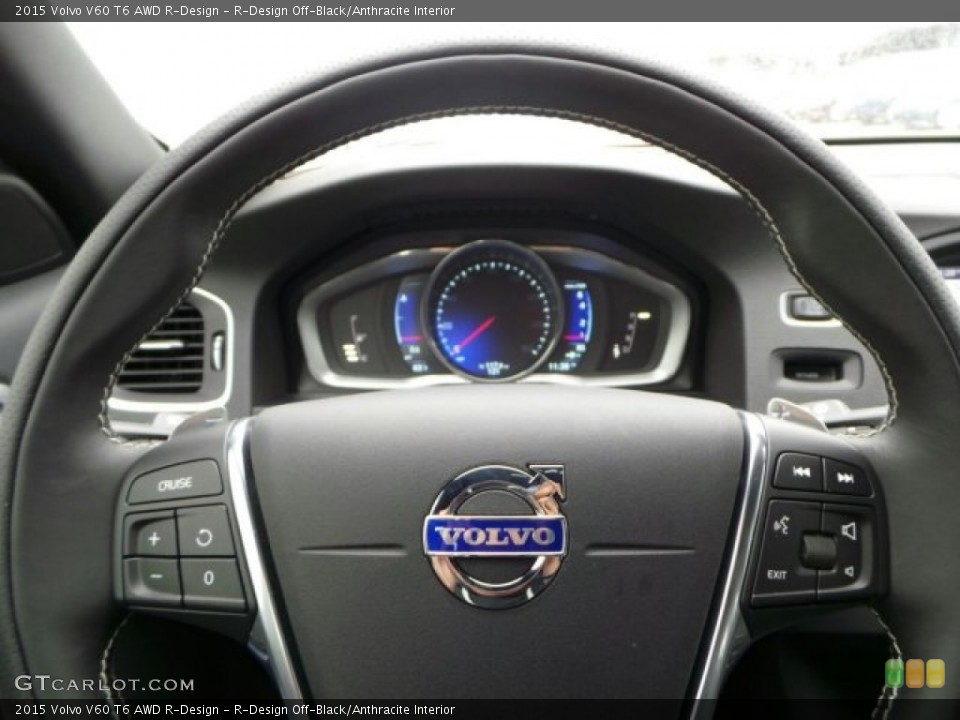 R-Design Off-Black/Anthracite Interior Steering Wheel for the 2015 Volvo V60 T6 AWD R-Design #91064910