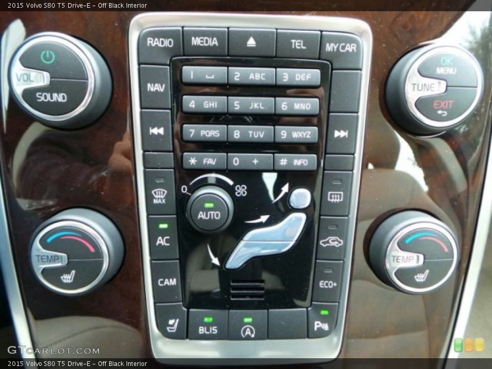Off Black Interior Controls for the 2015 Volvo S80 T5 Drive-E #91065609