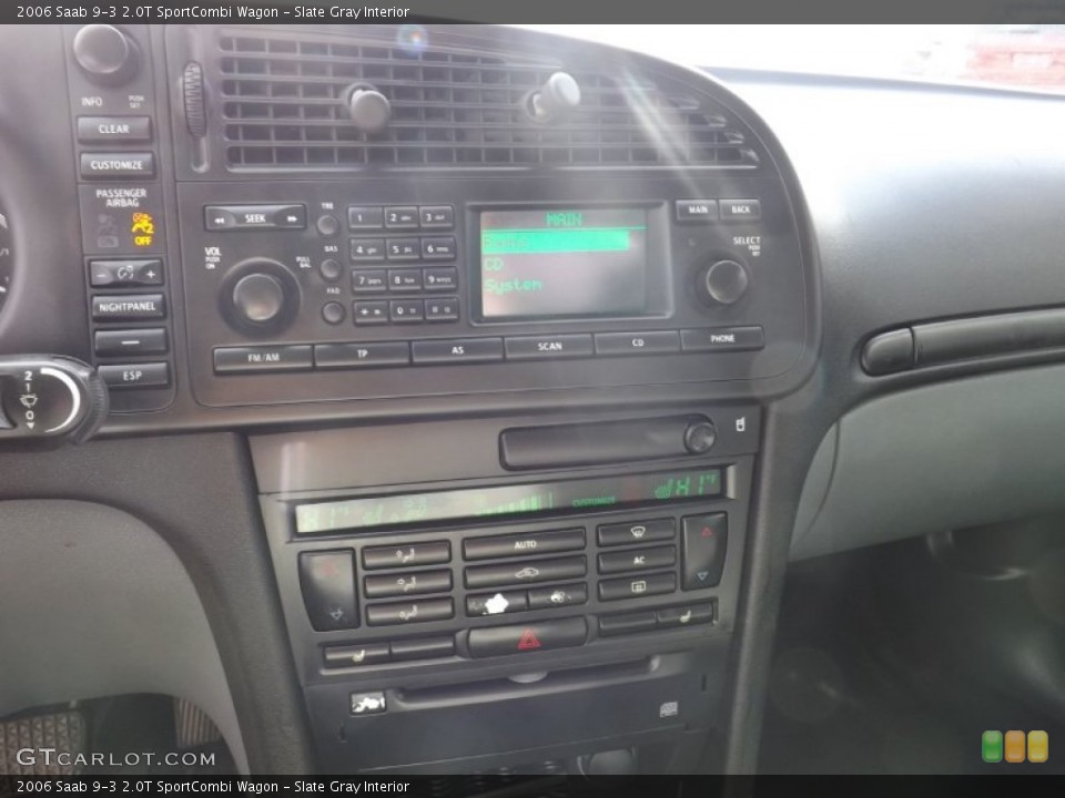Slate Gray Interior Controls for the 2006 Saab 9-3 2.0T SportCombi Wagon #91073052