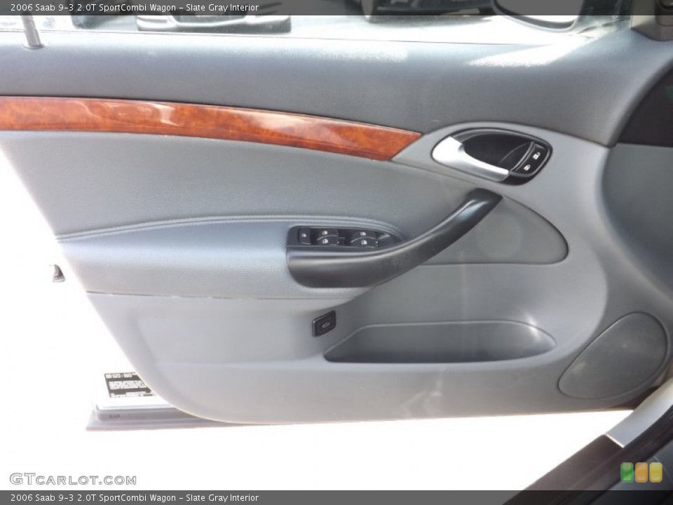 Slate Gray Interior Door Panel for the 2006 Saab 9-3 2.0T SportCombi Wagon #91073058