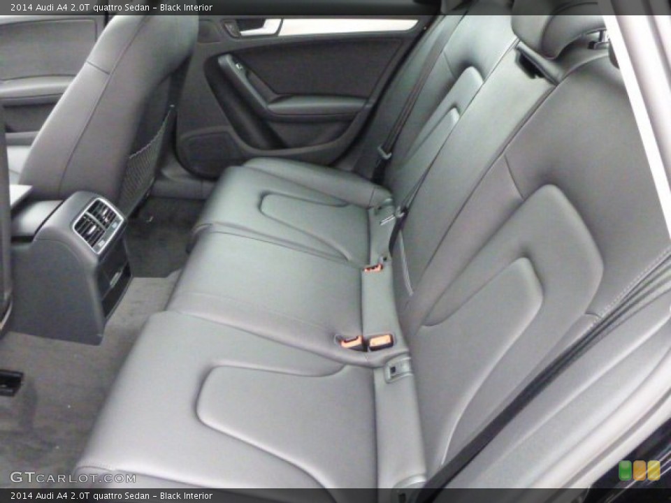 Black Interior Rear Seat for the 2014 Audi A4 2.0T quattro Sedan #91076549