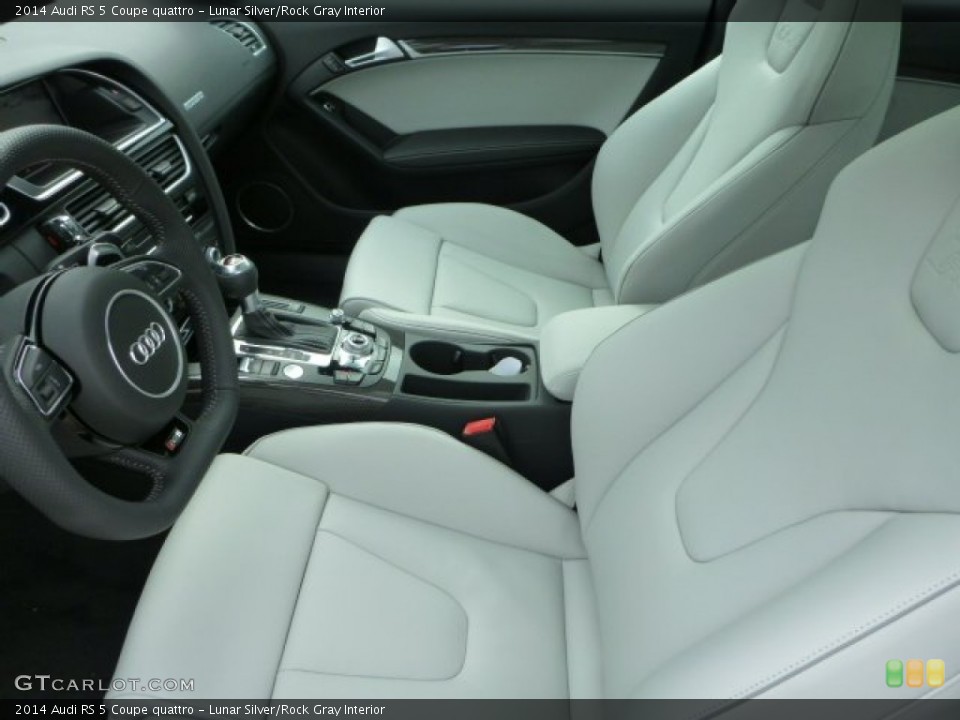 Lunar Silver/Rock Gray Interior Front Seat for the 2014 Audi RS 5 Coupe quattro #91077793