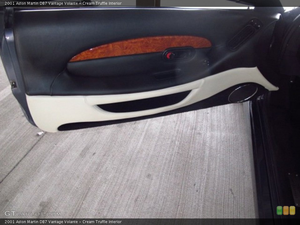 Cream Truffle Interior Door Panel for the 2001 Aston Martin DB7 Vantage Volante #91082602