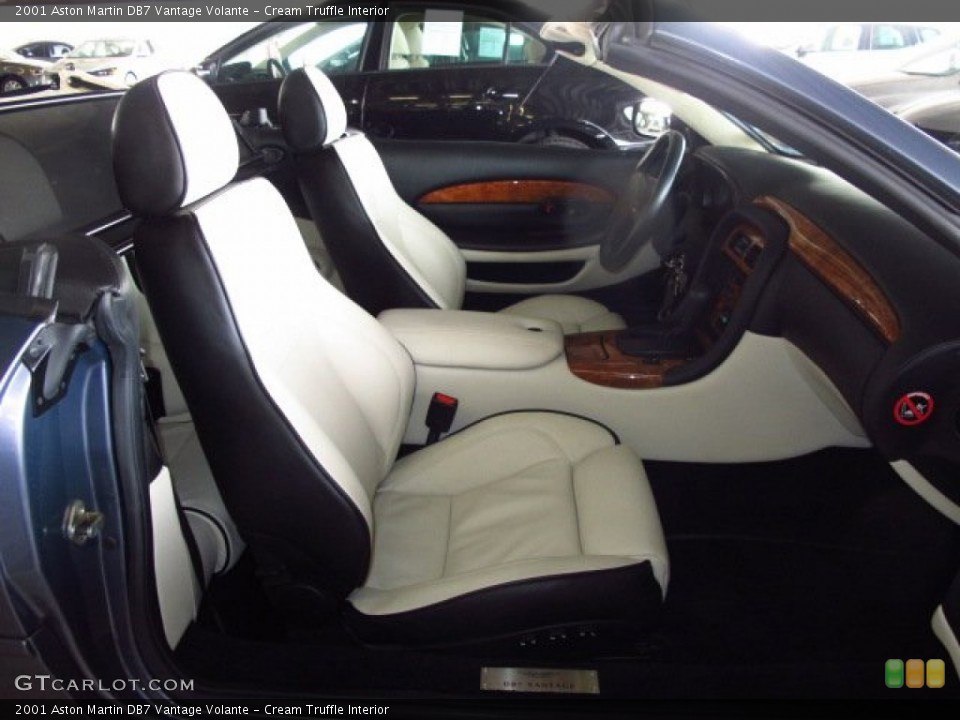 Cream Truffle Interior Front Seat for the 2001 Aston Martin DB7 Vantage Volante #91082648