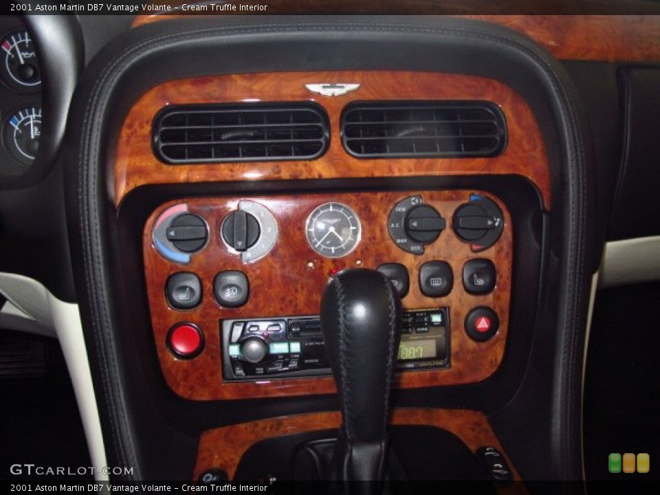 Cream Truffle Interior Controls for the 2001 Aston Martin DB7 Vantage Volante #91082761