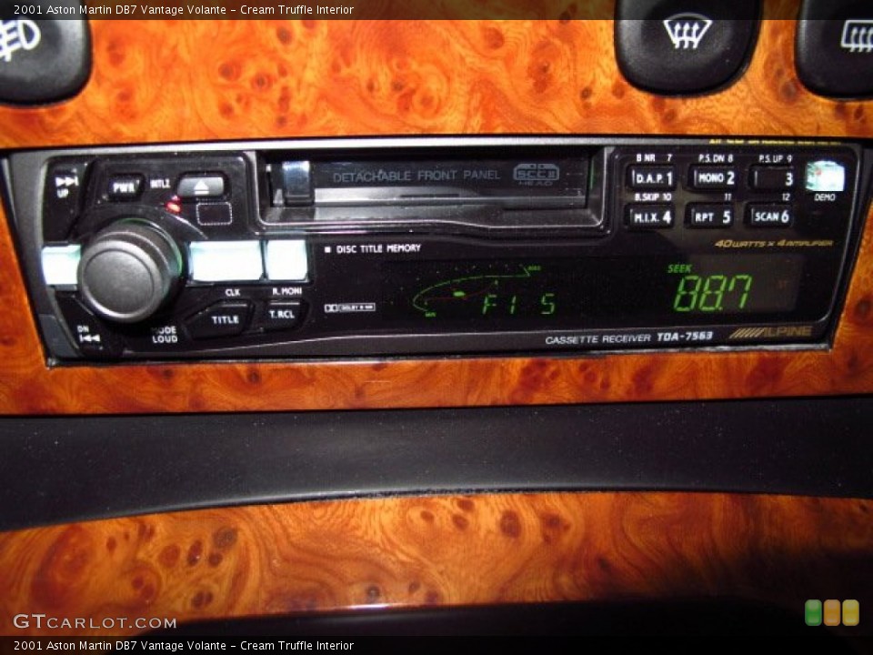 Cream Truffle Interior Audio System for the 2001 Aston Martin DB7 Vantage Volante #91082794