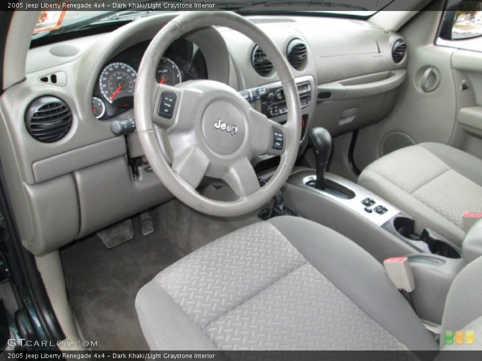 Dark Khaki/Light Graystone Interior Photo for the 2005 Jeep Liberty Renegade 4x4 #91086256