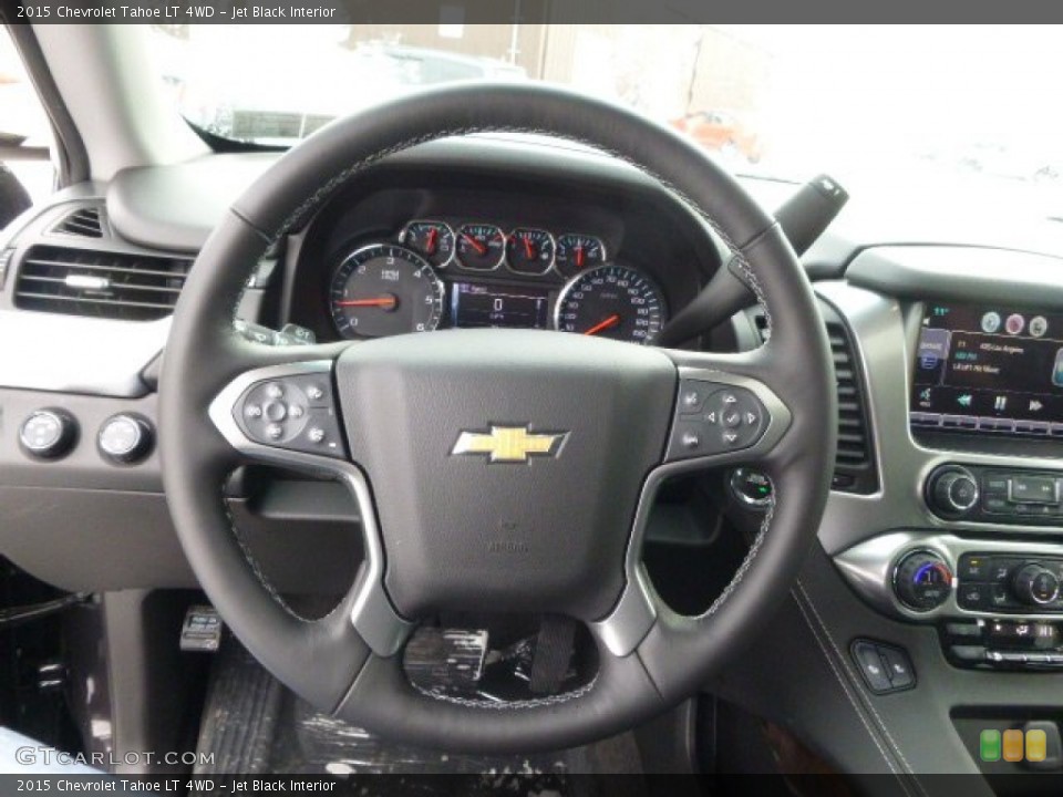 Jet Black Interior Steering Wheel for the 2015 Chevrolet Tahoe LT 4WD #91091695