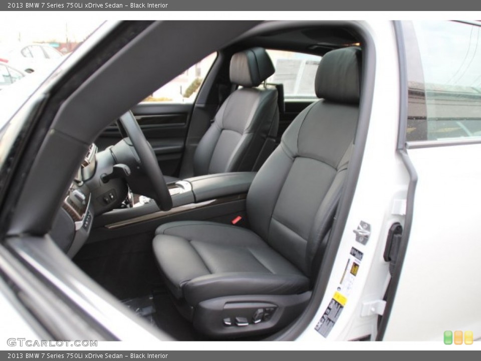 Black Interior Front Seat for the 2013 BMW 7 Series 750Li xDrive Sedan #91100246