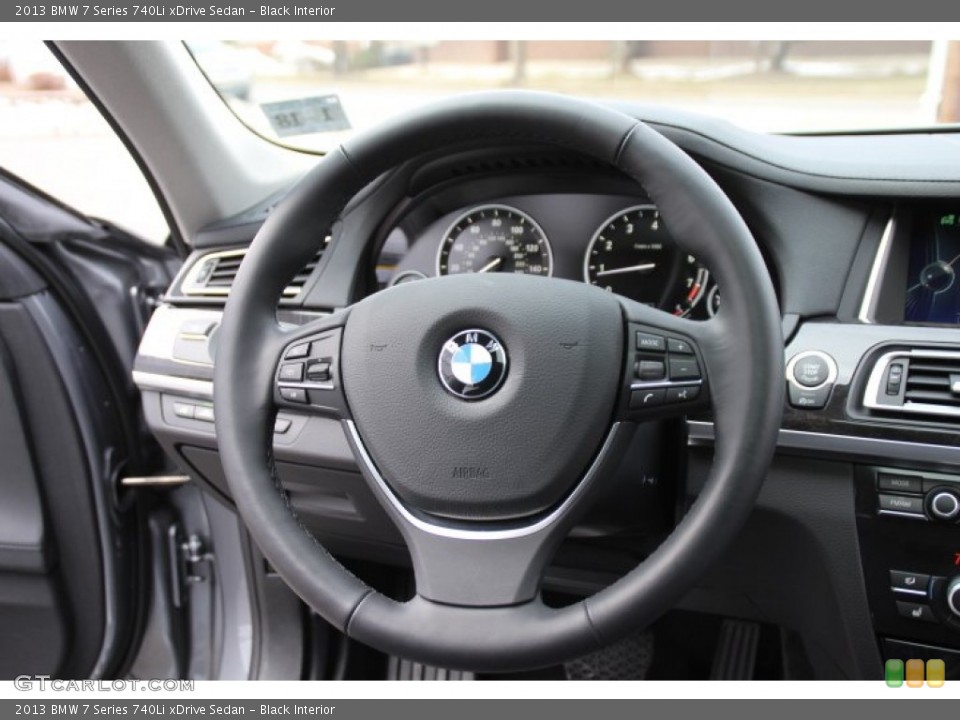 Black Interior Steering Wheel for the 2013 BMW 7 Series 740Li xDrive Sedan #91104767