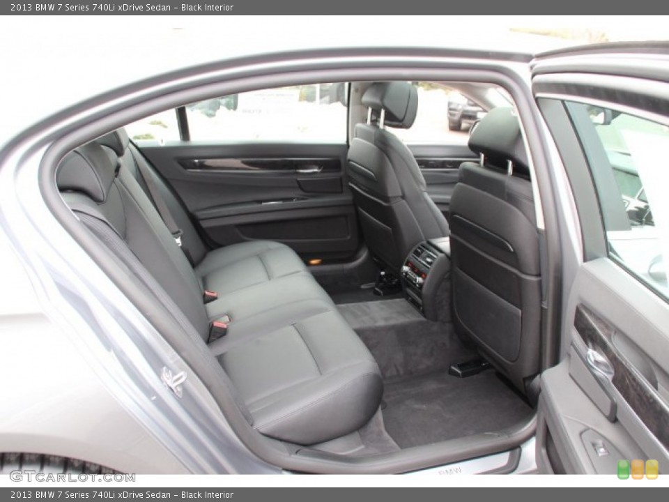 Black Interior Rear Seat for the 2013 BMW 7 Series 740Li xDrive Sedan #91104908