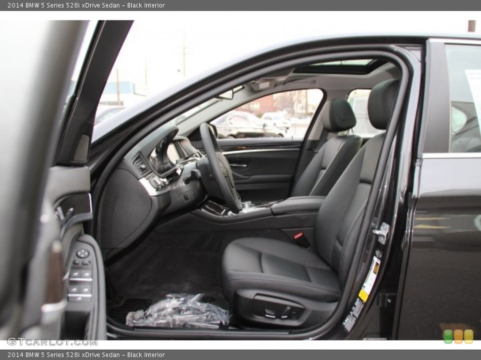 Black Interior Front Seat for the 2014 BMW 5 Series 528i xDrive Sedan #91105406