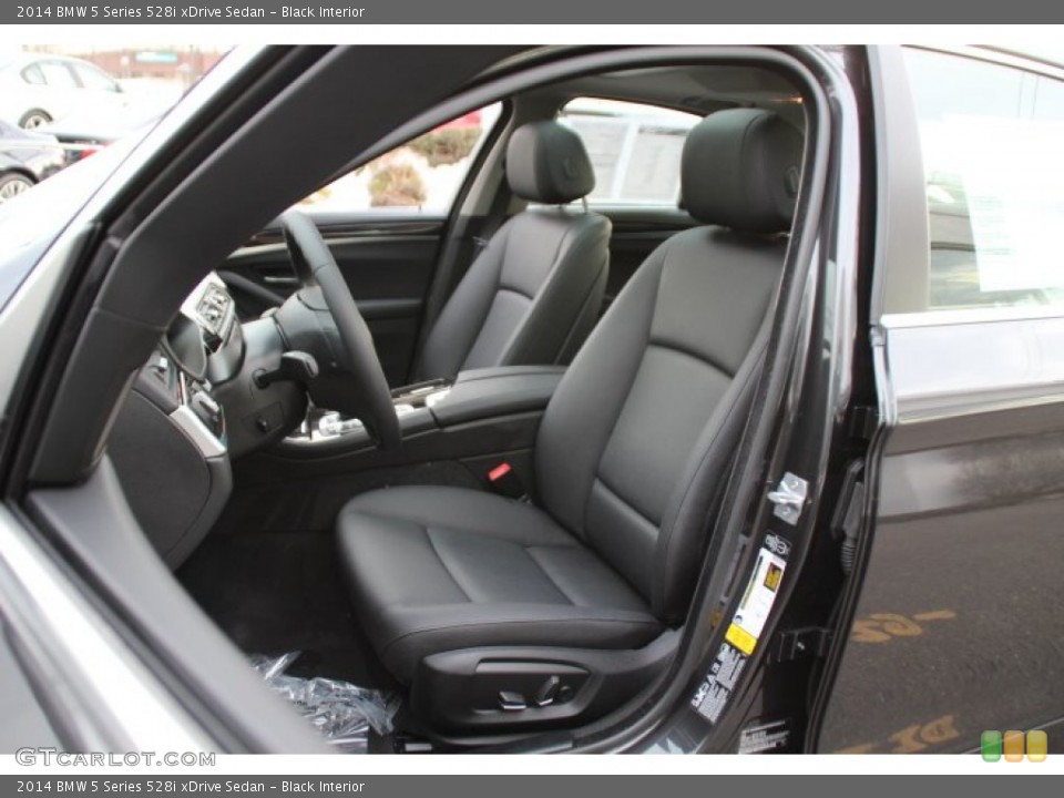 Black Interior Front Seat for the 2014 BMW 5 Series 528i xDrive Sedan #91105421
