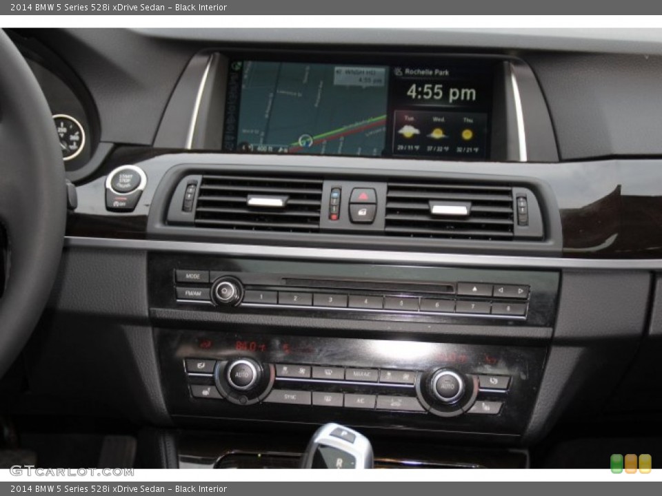 Black Interior Controls for the 2014 BMW 5 Series 528i xDrive Sedan #91105457