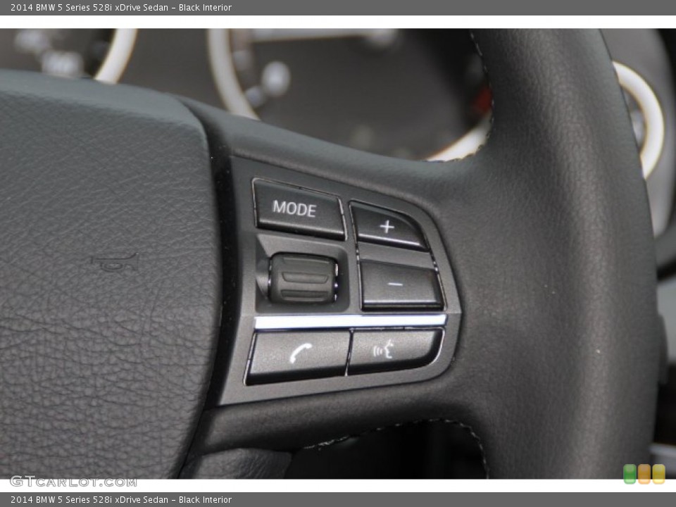 Black Interior Controls for the 2014 BMW 5 Series 528i xDrive Sedan #91105519