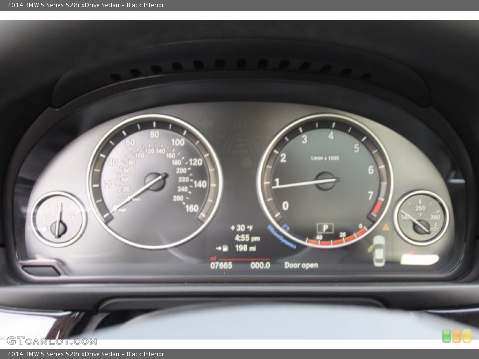 Black Interior Gauges for the 2014 BMW 5 Series 528i xDrive Sedan #91105532