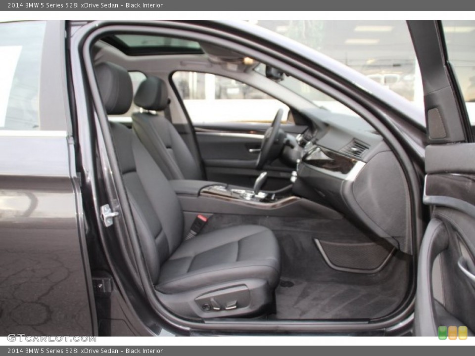 Black Interior Front Seat for the 2014 BMW 5 Series 528i xDrive Sedan #91105664
