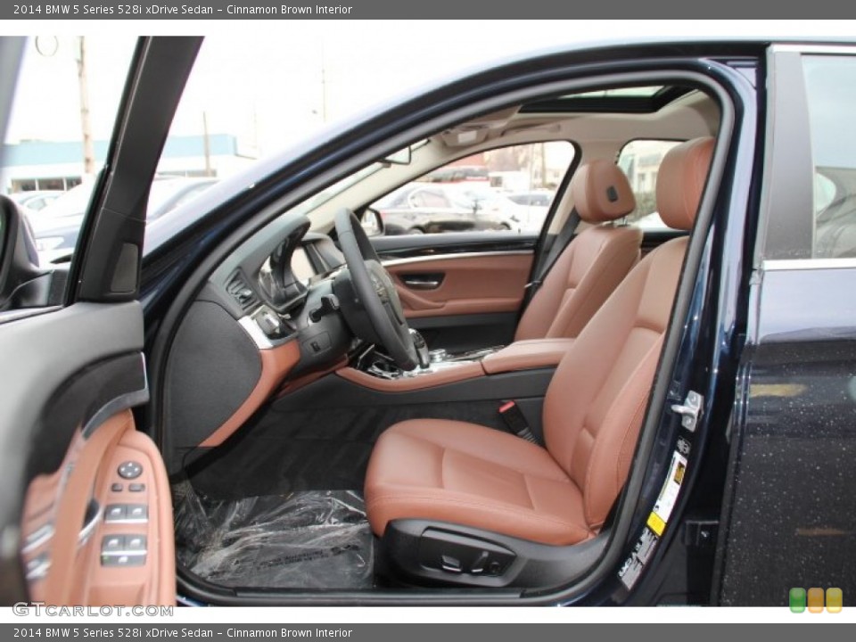 Cinnamon Brown Interior Front Seat for the 2014 BMW 5 Series 528i xDrive Sedan #91105961