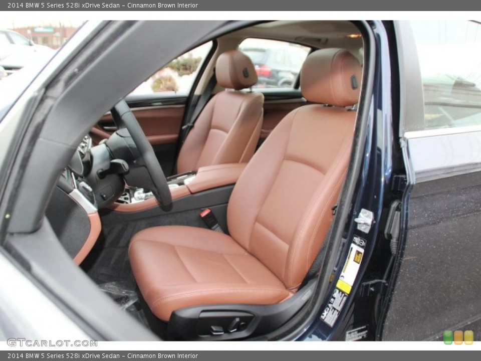 Cinnamon Brown Interior Front Seat for the 2014 BMW 5 Series 528i xDrive Sedan #91105982