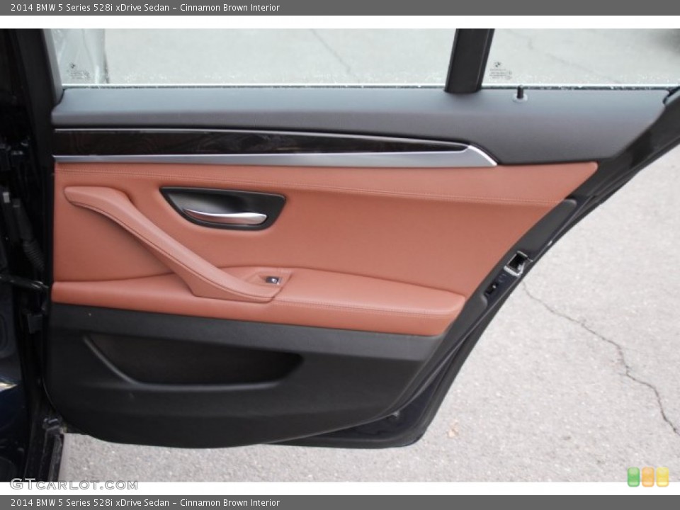 Cinnamon Brown Interior Door Panel for the 2014 BMW 5 Series 528i xDrive Sedan #91106189