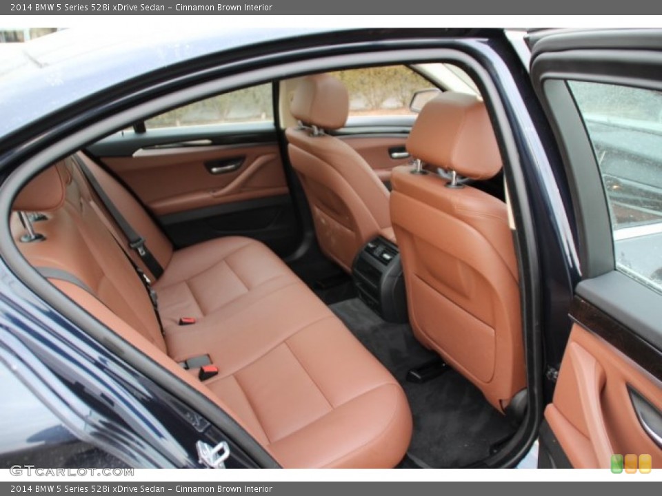 Cinnamon Brown Interior Rear Seat for the 2014 BMW 5 Series 528i xDrive Sedan #91106207